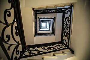 Architecture Collection: Spain, Menorca. Stairwell