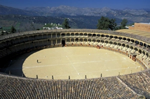 Ronda Prints: Spain, Ronda. Worlds oldest bullring