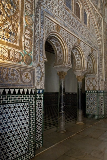 Mosaic Prints: Spain, Seville. Alcazar (aka Reales Alcazares)