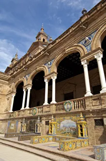 Images Dated 2nd June 2010: Spain, Seville. The Spanish Square (aka Plaza de Espana). Built in 1929 for Ibero-American