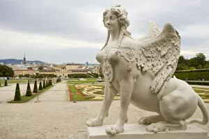 Images Dated 2nd October 2006: Sphinx statue at the Belvedere Palace grounds, Vienna, Austria