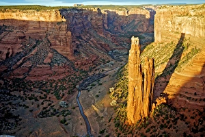 Nation Prints: Spider Rock in Canyon de Chelly, Arizona, soars 600 feet into the desert sky