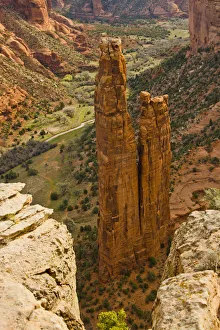 Images Dated 8th April 2017: Spider Rock, Canyon de Chelly, Chinle, Arizona, USA