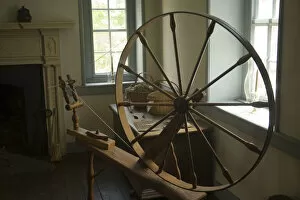 Images Dated 15th April 2006: Spinning wheel in Old Stone House, Georgetown, Washington D.C. (District of Columbia)