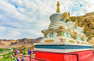 Tibetan Prints: Spituk Monastery, Ladakh, India