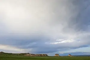 National Grassland Prints: Spring storm over Pawnee Buttes, Pawnee National Grasslands, Colorado, USA