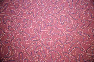 Nostalgia Prints: Springfield, Illinois, USA. Route 66 1950s formica table top with boomerang design