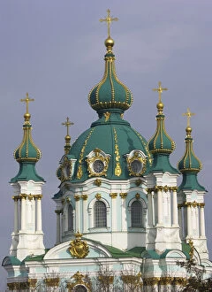 Asia Gallery: St. Andrews Church, Kiev, Ukraine from the Park