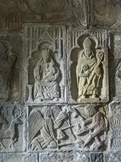 Grave Prints: St Clemets Church in the village Rodel on the Isle of Harris in the Outer Hebrides
