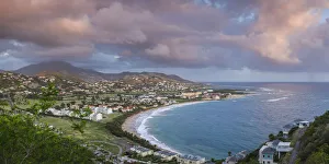 British Prints: St. Kitts and Nevis, St. Kitts. Frigate Bay of the South Peninsula from Sir Timothys Hill