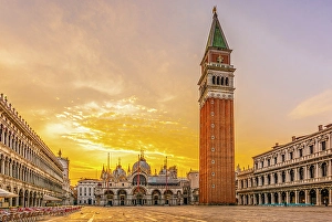 Bell Tower Prints: St. Marks Square, Venice, Italy
