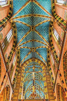 Polish Prints: St. Mary's Basilica, Krakow, Poland