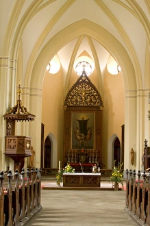 Images Dated 8th May 2004: St. Nicolas Church, Czech Republic, Ceske Budejovice