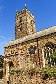 Church Of England Prints: St. Saviour's Church and graveyard