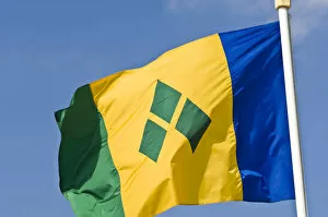 Images Dated 24th October 2005: St. Vincent & the Grenadines flag