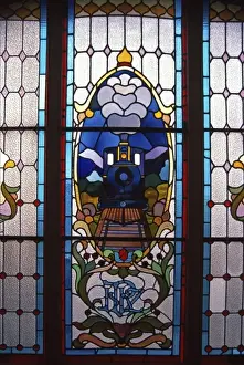 Decorative Prints: Stained Glass Window, Dunedin, New Zealand Railway Station