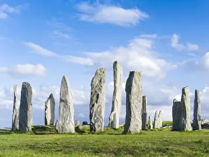 Images Dated 4th July 2014: Standing Stones of Callanish (Callanish 1) on the Isle of Lewis in the Outer Hebrides