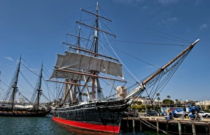 Images Dated 2027 June: Star of India historic ship at dock in San Diego Bay, California