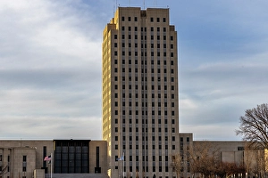 Prints of State Capitol building in Bismarck, North Dakota, USA Images Dated 2024 September: State Capitol building in Bismarck, North Dakota, USA