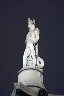 Nelson Prints: Statue of Admiral Horatio Nelson, atop Nelsons Column, Trafalgar Square, London