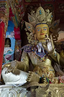 Sichuan Province Gallery: Statue of the Buddha, Sangpi Luobuling Si Monastery, Xiangsheng, Sichuan Province, China