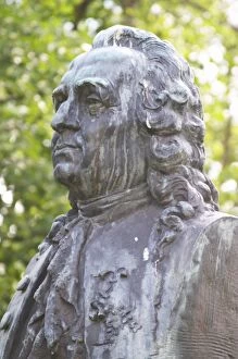 A statue of Carl von Linne Linne Carolus Linnaeus in the cathedral park. In the Linne