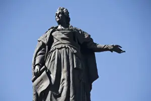 Catherine The Great Prints: Statue of Catherine the Great, Czarina (ruler) of Russia from 1762-96 in city square in Odessa