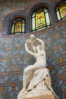 Neo Classical Prints: Statue inside The Gellert Hotel and Baths, known as the finest of Budapest bath houses