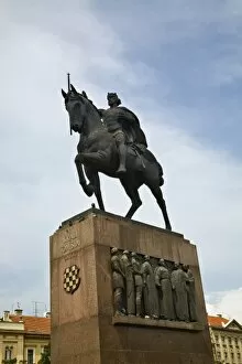 Images Dated 20th May 2007: Statue of King Kralja Tomislava, Zagreb, Croatia