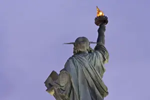 The Statue of Liberty at dusk - Statue of Liberty National Monument, New York