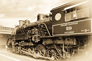 Images Dated 7th April 2012: Steam engine, Grand Canyon Railway, Williams, Arizona USA