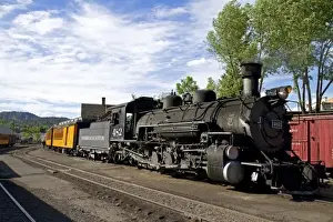 38th State Prints: Steam locomotive on the Durango and Silverton Narrow Gauge Railroad located in Durango