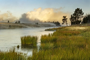 The Firehole River in Yellowstone National Park