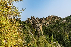 Images Dated 2025: Steep and rocky and forested slopes define much of the habitat at Custer State Park