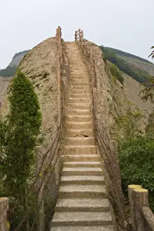 Pathway Prints: Stepped pathway in the mountain, Ziyuan National Geo Park, Guangxi, China