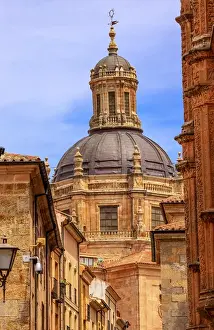 Catholic Prints: Stone Street Apartments Dome New Salamanca Cathedral Spain