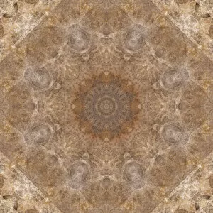 Stone wall kaleidoscope abstract