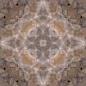 Images Dated 22nd June 2021: Stone wall kaleidoscope abstract
