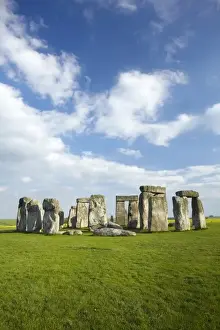 Pre Historic Prints: Stonehenge (circa 2500 BC), UNESCO World Heritage Site, Wiltshire, England, United