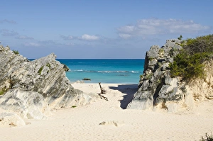 South Shore Park Prints: Stonehole Bay beach, Bermuda