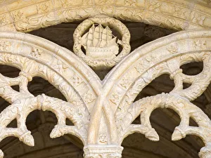 Cloister Prints: The two storied cloister, detail. Mosteiro dos Jeronimos (Jeronimos Monastery