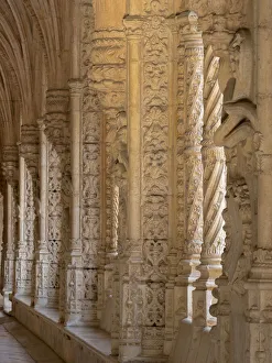 Cloister Prints: The two storied cloister. Mosteiro dos Jeronimos (Jeronimos Monastery