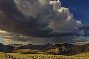 White Mountain Prints: Storm clouds rolling in at sunset, White Mountains, Inyo National Forest, California