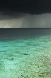 Images Dated 19th May 2011: Storm over Ocean Western BONAIRE, Netherlands Antilles, Caribbean