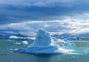 Northern Greenland Prints: Storm in the Uummannaq Fjord, northwest of Greenland beyond the arctic circle