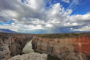 Thunderstorm Prints: Stormy clouds over the Bighorn River in the Bighorn National Recreation Area, Montana