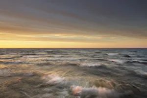 Stormy evening over Lake Superior, seen from Au Sable Point. Pictured Rocks National Lakeshore