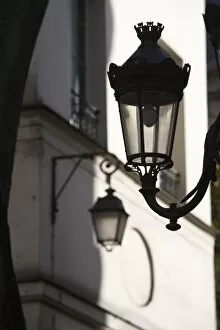 Street lamp, left bank, Paris, France