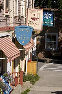 Communication Prints: A street scene in Castine, Maine