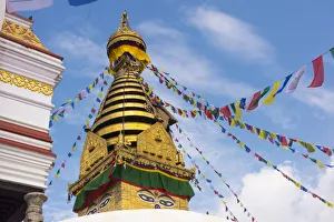 Nepal Prints: Stupa of Swayambhunath, Kathmandu, Nepal
